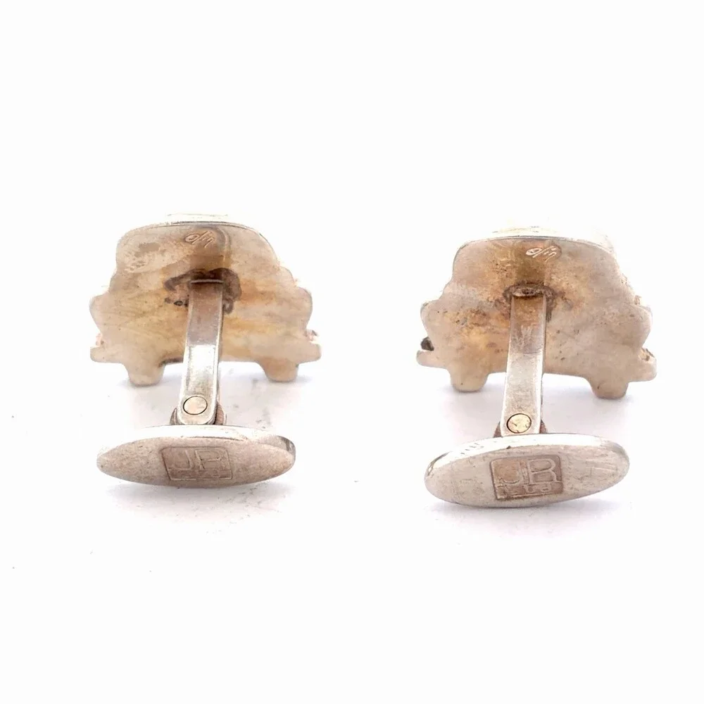 James Reid Ltd Santa Fe 925 Sterling Silver Vintage Pickup Truck Men's Cufflinks